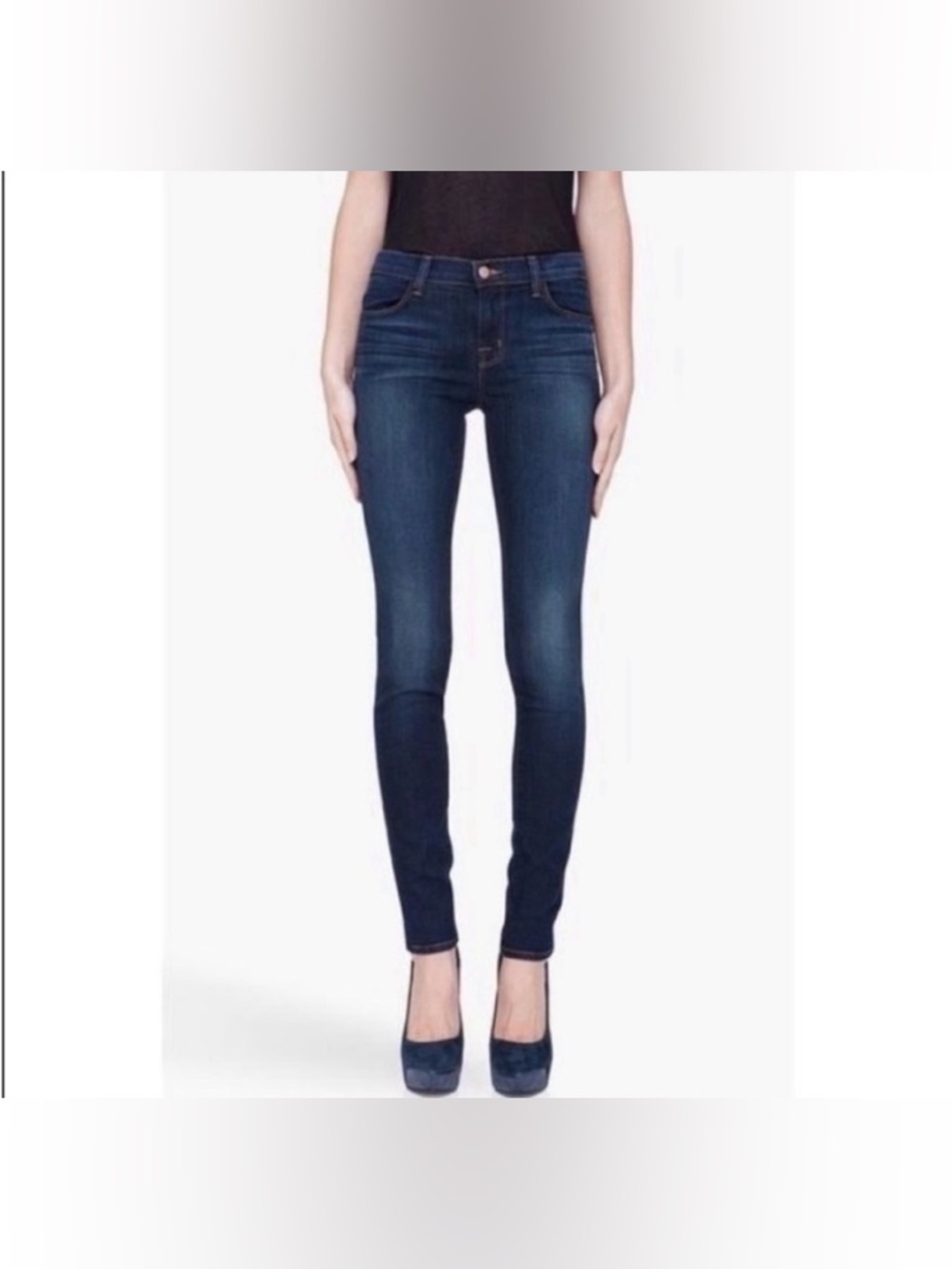 J Brand Super Veruca Medium Wash Skinny Jeans Size 27 In Style